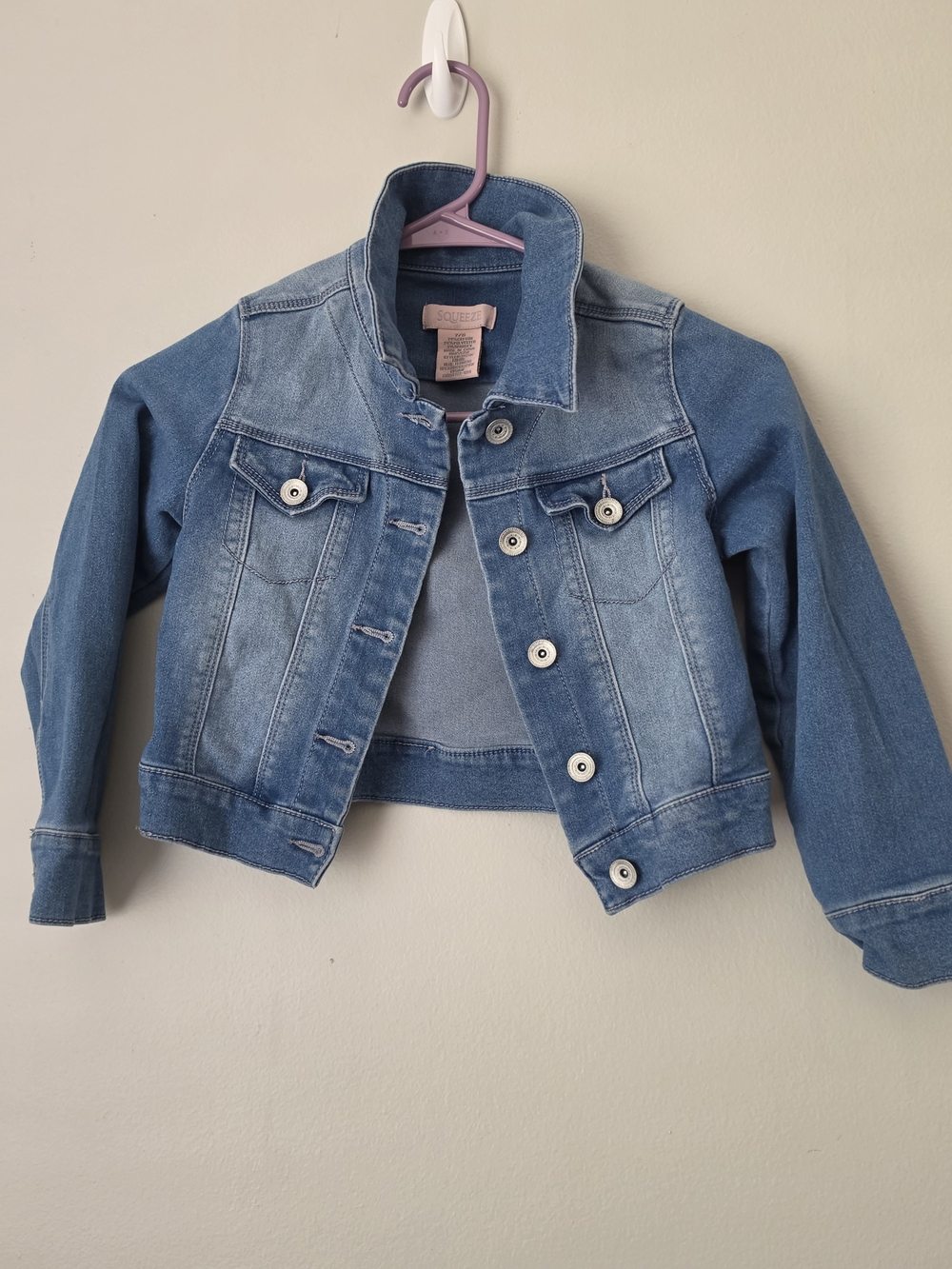 Squeeze Light Blue Denim Jean Jacket for Kids